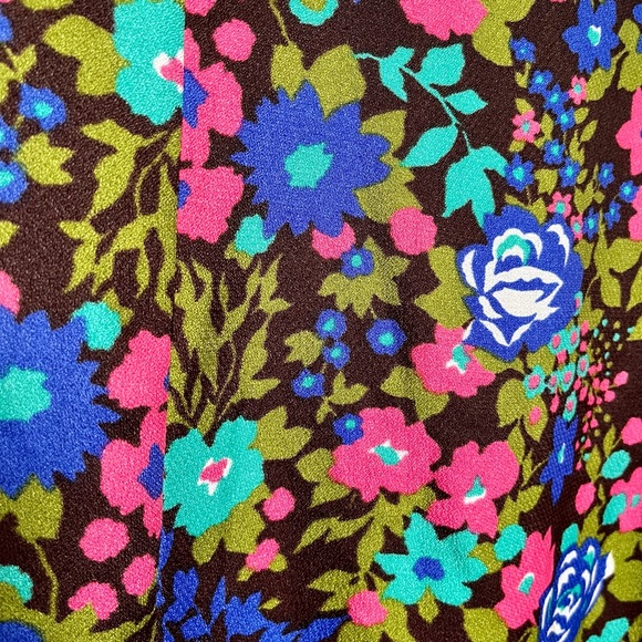 Vintage Handmade 60s 70s Funky Psychadelic Flower Power Dress - Picture 3 of 4